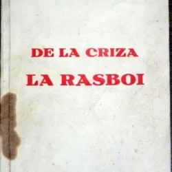 De la criza la rasboi - Eugeniu Savulescu