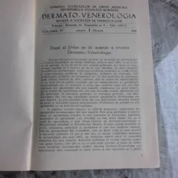 DERMATO-VENEROLOGIE REVISTA, VOLUMUL XI/1966