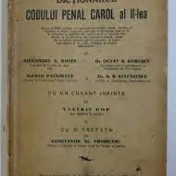 Dictionarul Codului Penal Carol al II-lea - Alexandru A. Botez
