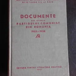 Documente din istoria Partidului Comunist din Romania 1923-1928