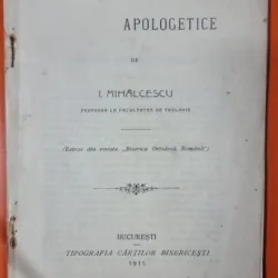 Doua schite apologetice - I. Mihalcescu