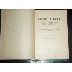 DREPTUL IN GENERAL SI NOTIUNILE SALE FUNDAMENTALE