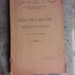 EVOLUTIE SI RELIGIE - ION N. BALANESCU