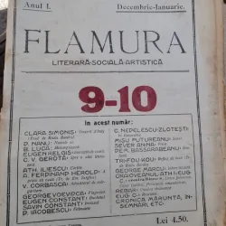 Flamura - Literara Sociala Artistica - Anul I Nr. 9-10 - Decembrie-Ianuarie