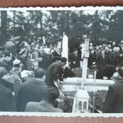 Fotografie, la inmormantarea generalului Virgil Badulescu, 1944