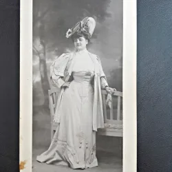 Fotografie pe carton, femeie, 1906