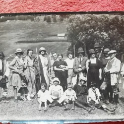 Fotografie, prieteni in excursie la munte, 1923
