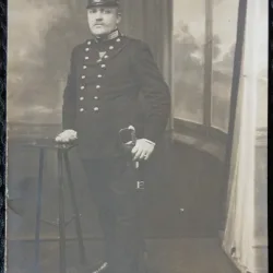 Fotografie tip Carte Postala, Tanar ofiter german, inceput de secol XX