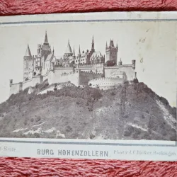 Fotografie tip CDV, Burg Hohenzollern Sud Weit Seite