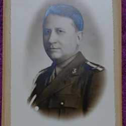 Fotografie tip CDV, Maior in armata romana, 1935