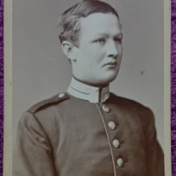 Fotografie tip CDV, Militar german, sfarsit de secol XIX