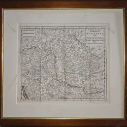 Harta - Noul Regat al Ungariei si Transilvaniei (1760)