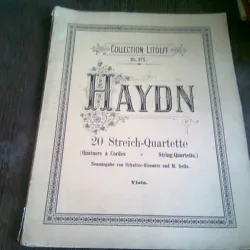 HAYDN 20 STREICH QUARTETTE. VIOLA  (PARTITURI)