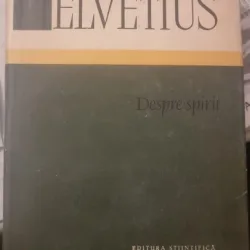 Helvetius - Despre spirit