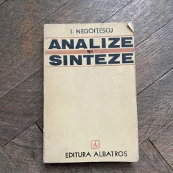 I. Negoitescu - Analize si sinteze