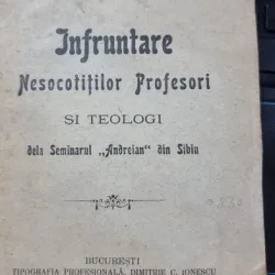 Infruntarea Nesocotitilor Profesori si Teologi dela Seminarul Andreian din Sibiu - Preotul St. C. Paunescu si C. Cernaianu