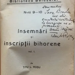 Insemnari si inscriptii bihorene - Titu L. Rosu