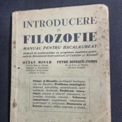 Introducere in filozofie - Manual pentru bacalaureat - Octav Minar, Petre Ionescu Tomis