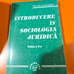 Introducere in sociologia juridica - Ion Vladut