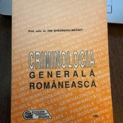 Ion Gherghiu-Brădet Criminologia Generala Romaneasca