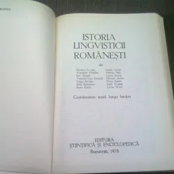 ISTORIA LINGVISTICII ROMANESTI - IORGU IORDAN