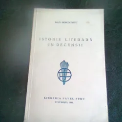 ISTORIE LITERARA IN RECENSII - DAN SIMIONESCU
