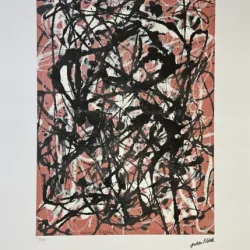 Jackson Pollock - Free Form (Forma libera), litografie originala