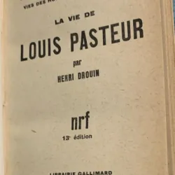 La vie de Louis Pasteur - Henri Drouin - timbru de epoca
