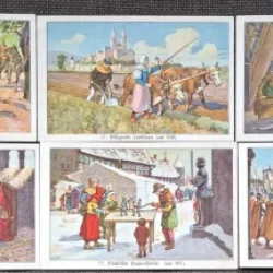 Lot (1) 10 Cartonase Margarina Teuta 1932 seria 1000 de ani de istorie germana