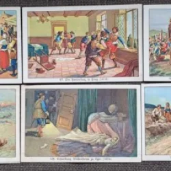 Lot (5) 10 Cartonase Margarina Teuta 1932 seria 1000 de ani de istorie germana