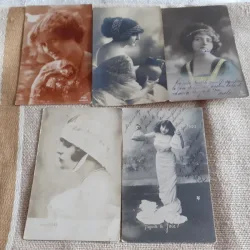 LOT CARTI POSTALE PERIOADA INTERBELICA, 4+1, CIRCULATE