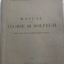Manual de Teorie si Solfegii - Jurubita Matei, Zamfir Constantin