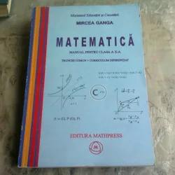 MATEMATICA MANUAL PENTRU CLASA A X-A - MIRCEA GANGA