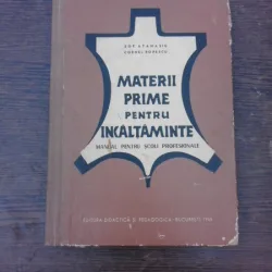 Materii prime pentru incaltaminte - Zoe Atanasiu