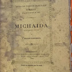 Michaida - I. Heliade Radulescu - curs de poezie - fascicula IV