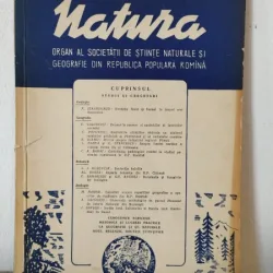 Natura - Organ al Societatii de Stiinte Naturale si Geografie din Republica Populara Romana Anul XII Nr. 1