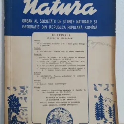 Natura - Organ al Societatii de Stiinte Naturale si Geografie din Republica Populara Romana Anul XII Nr. 2