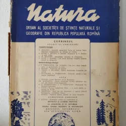 Natura - Organ al Societatii de Stiinte Naturale si Geografie din Republica Populara Romana Anul XII Nr. 5