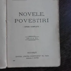 NOVELE, POVESTIRI - I.L. CARAGIALE