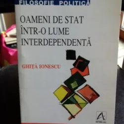 OAMENI DE STAT INTR-O LUME INTERDEPENDENTA - GHITA IONESCU