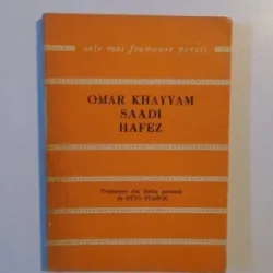 Omar Khayyam Saadi Hafez Catrene persane