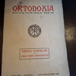 Ortodoxia. Revista Patriarhiei Romane nr.1/1956
