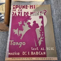 Partitura: " Spune-mi de ce Raz de Mine?"