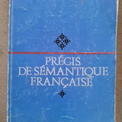 PRECIS DE SEMANTIQUE FRANCAISE - MARIANA TUTESCU