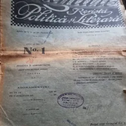 Ramuri - Revista Politica si Literara Nr. 1 1920