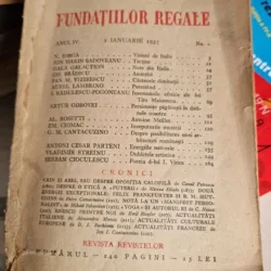 Revista Fundatiilor Regal Anul IV Nr. 1, 1937