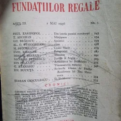 Revista Fundatiilor Regale Anul III 1 Mai 1936 Nr. 5