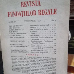 Revista Fundatiilor Regale - Anul IV 1 Februarie 1937 Nr. 2