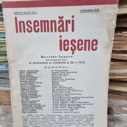 Revista Insemnari Iesene nr.1/1939