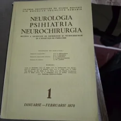 Revista Neurologia, Psihiatria, Neurochirurgia nr.1/1970